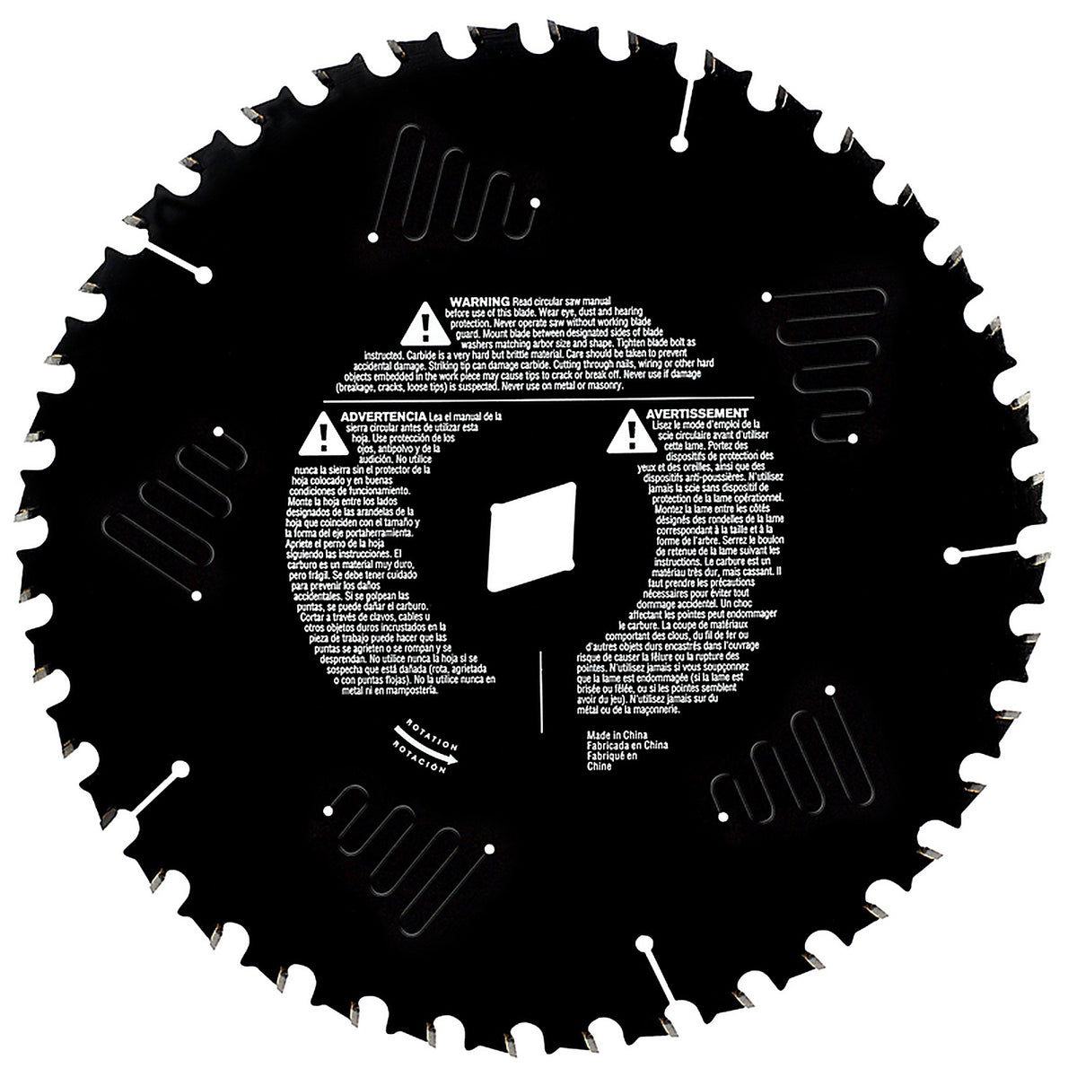 Skil 76240 SKILSAW 10-1/4 Dia. x 13/16 in. Carbide Tipped Circular Saw Blade 40 teeth 1/pc.