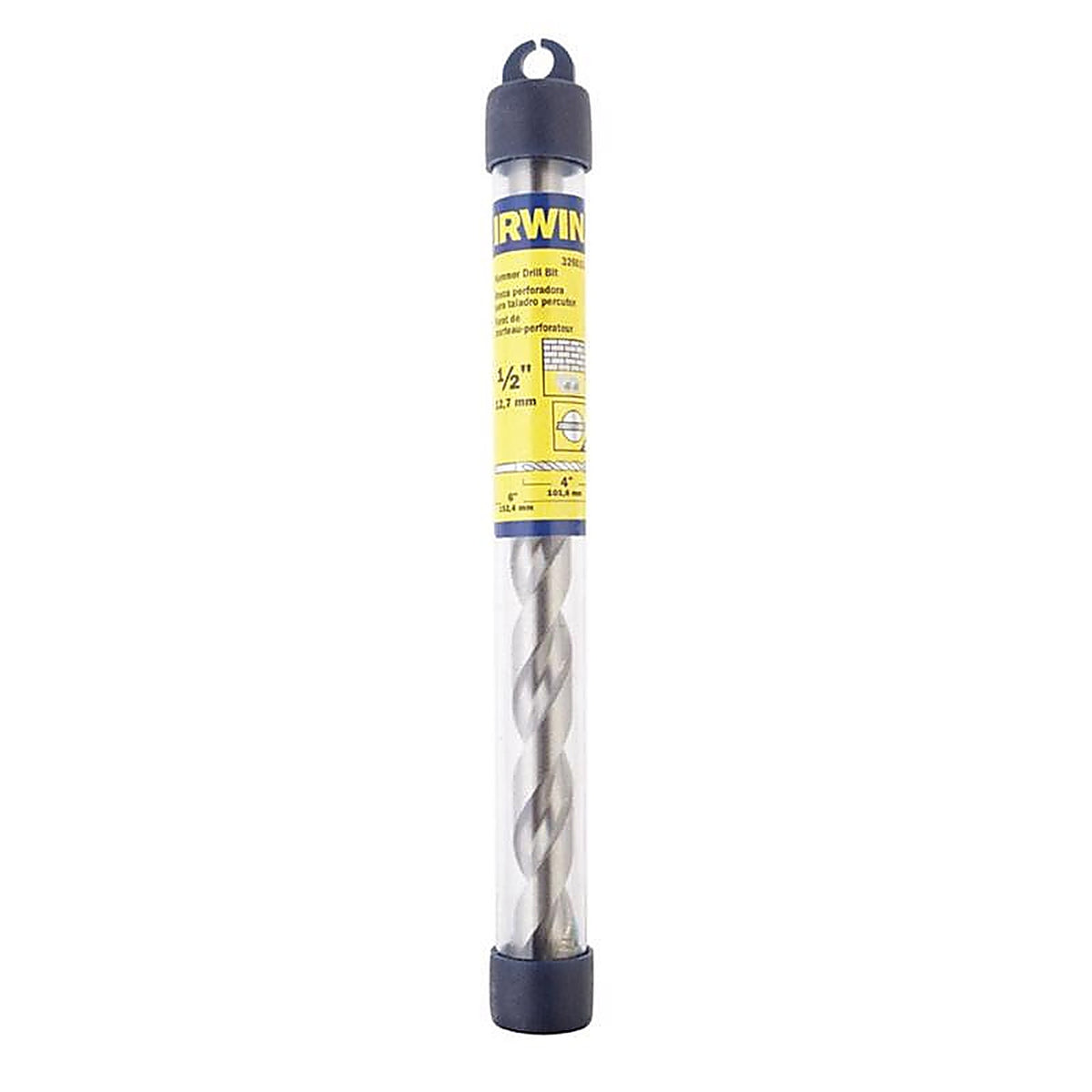Irwin 326015 1/2 in. x 6 in. L High Speed Steel Percussion Drill Bit 1/pc.
