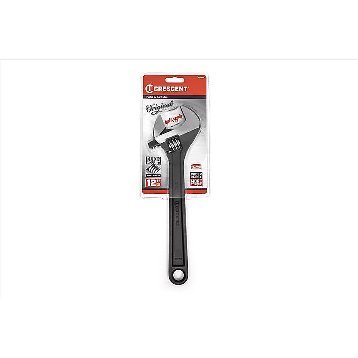 Crescent - AT212VS - Metric and SAE Adjustable Wrench 12 In. L 1 Piece