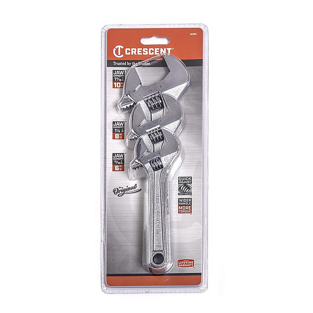 Crescent - AC3PC - Adjustable Wrench Set 3 Piece