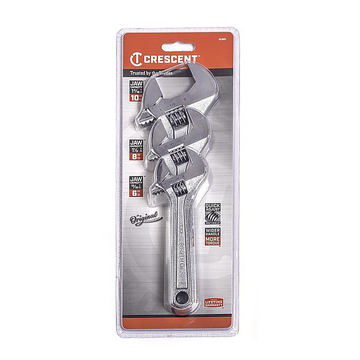 Crescent - AC3PC - Adjustable Wrench Set 3 Piece