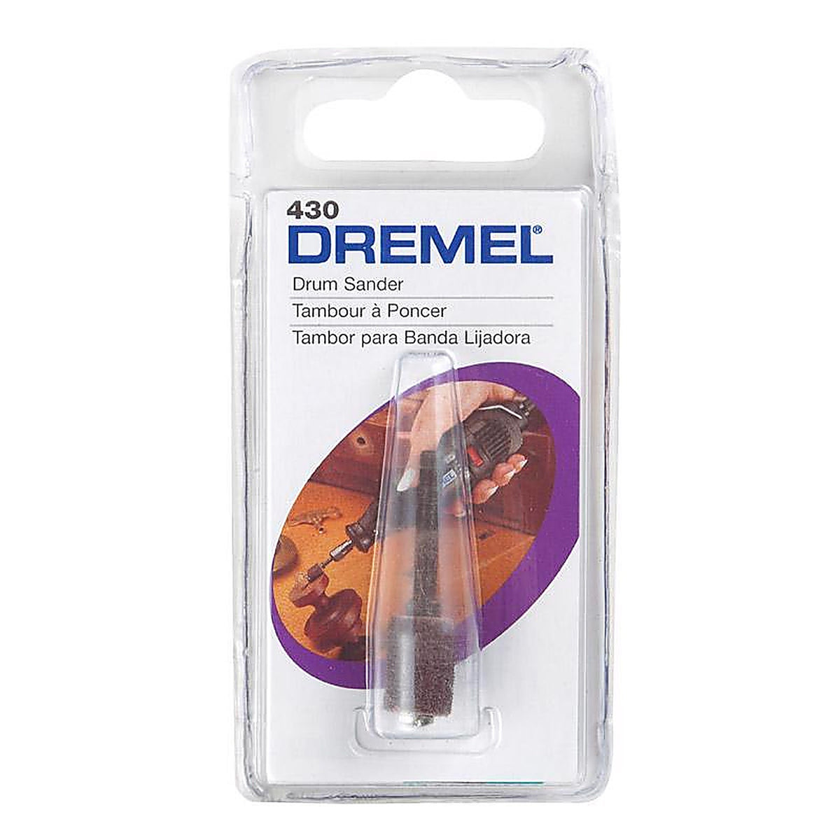 Dremel - 430 - 0.3 In. D X 1/4 In. L Emery Drum Sander 60 Grit Coarse 1 Piece