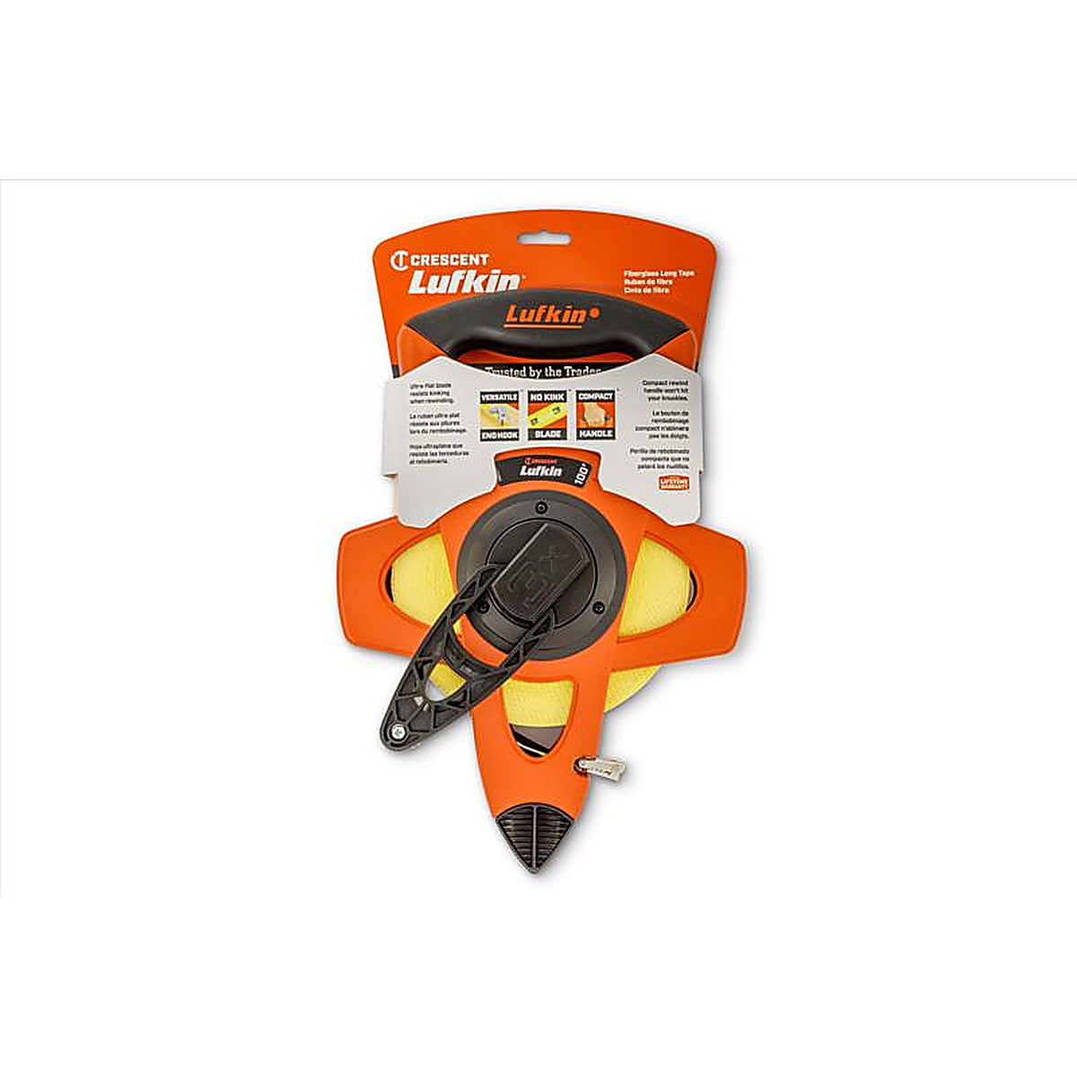 Crescent - L1706N - Lufkin 100 Ft. L X 0.5 In. W Reel Rewind Tape Measure 1 Pack