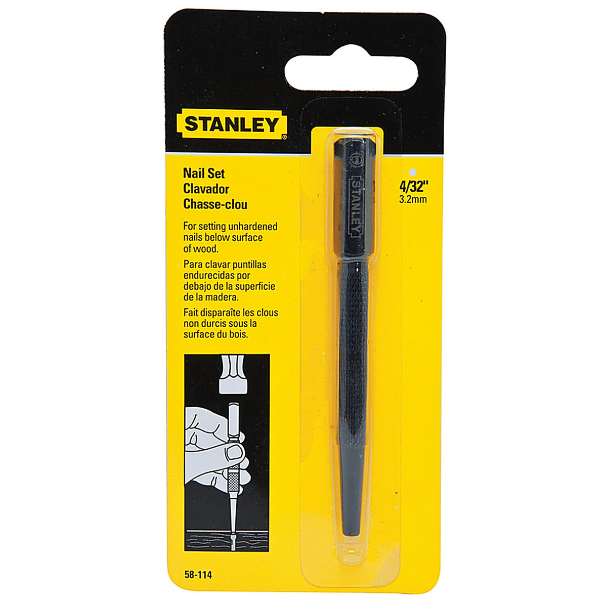 Stanley 58-114 4/32 in. Nail Set