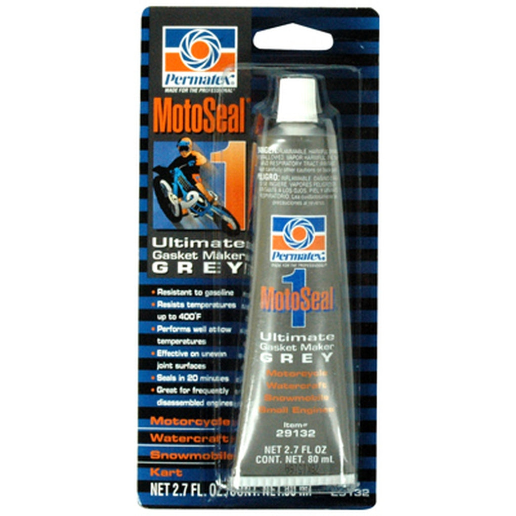 Permatex 29132 MotoSeal 1 Ultimate Gasket Maker Grey, 2.7 oz. tube