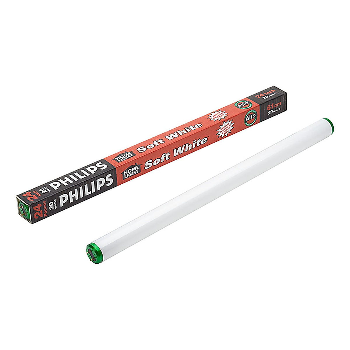 Philips - 543470 - Alto 20 W T12 1.5 In. D X 24 In. L Fluorescent Bulb Soft White Linear 3000 K 1 Pack