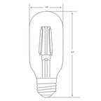 Feit Electric T14/VG/LED T14 E26 (Medium) LED Bulb Amber Soft White 40 W 1 pk