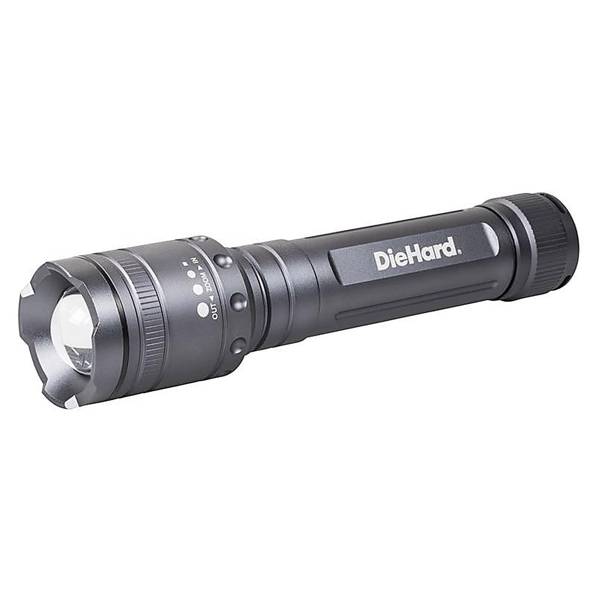 Dorcy 41-6124 DieHard 2400 lumens Gray LED Flashlight AA Battery