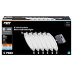 Feit Electric LEDR6XT/5CCT/6 White 6 in. W LED Recessed Downlight 13 W