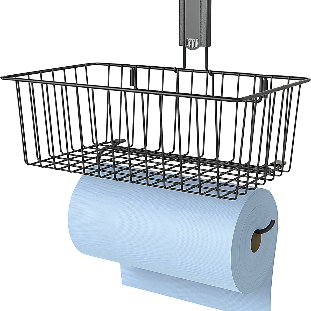 Gator Magnetics - 300058 - 14 Inch Magnetic Towel Holder Basket Black - 35 lb Cap