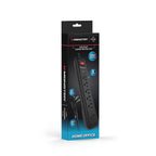 Monster - 1801 - Just Power It Up 4 Ft. L 6 Outlets Surge Protector Black 1080 J