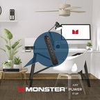 Monster - 1801 - Just Power It Up 4 Ft. L 6 Outlets Surge Protector Black 1080 J