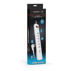Monster - 1805 - Just Power It Up 6 Ft. L 7 Outlets Surge Protector White 1080 J