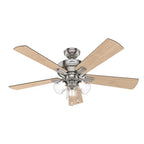 Hunter 54206 Crestfield 52 in. Brushed Nickel LED Indoor Ceiling Fan