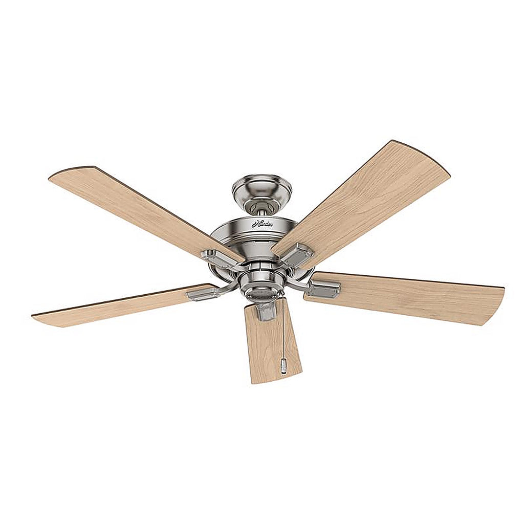 Hunter 54206 Crestfield 52 in. Brushed Nickel LED Indoor Ceiling Fan