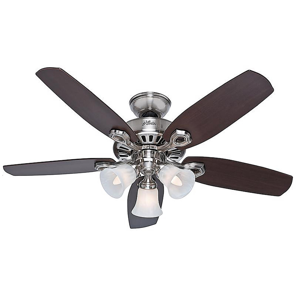 Hunter 52106 Builder 42 in. Brushed Nickel LED Indoor Ceiling Fan