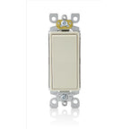 Leviton 5604-T Decora 15 amps Four Pole Rocker AC Quiet Switch Light Almond 1/Pack