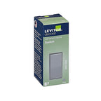 Leviton 5601-GS Decora 15 amps Single Pole Rocker AC Quiet Switch Gray 1/Pack