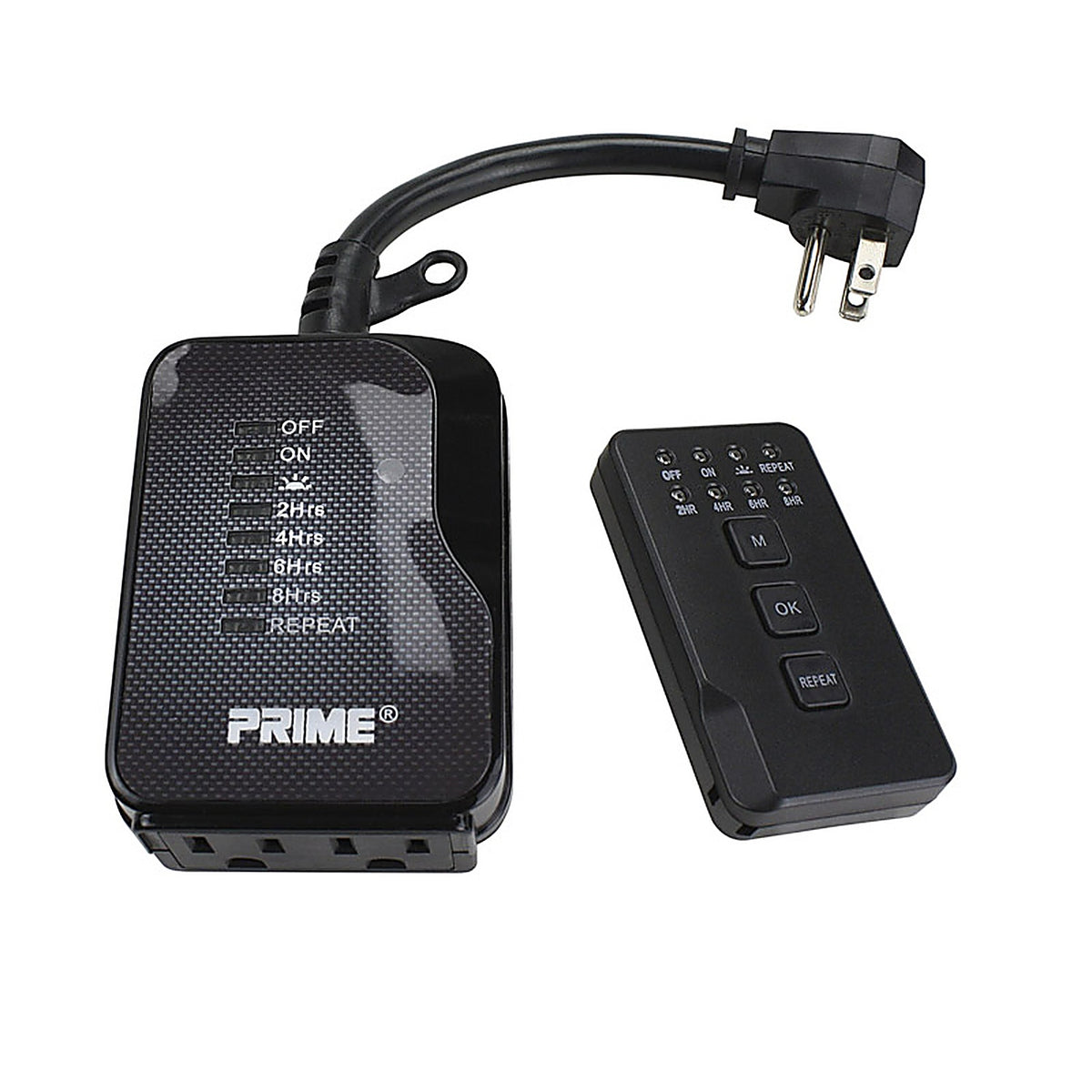 Prime TNRCOCD2-RC Outdoor 24 Hour Timer With Remote Black