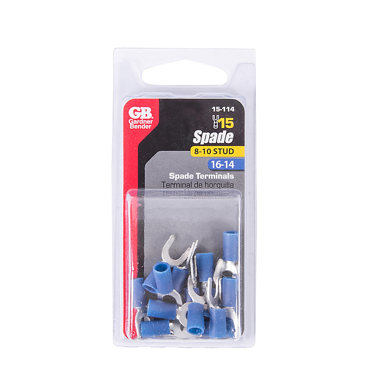Gardner Bender 15-114 16-14 Ga. Spade Terminal Blue 15/Pack
