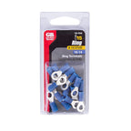 Gardner Bender 15-104 16-14 AWG Insulated Ring Terminal Blue 15/Pack
