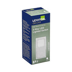 Leviton - L5613-2LW - Decora 15 Amps Three Pole Rocker 3-Way Illuminated Switch White 1 Pack