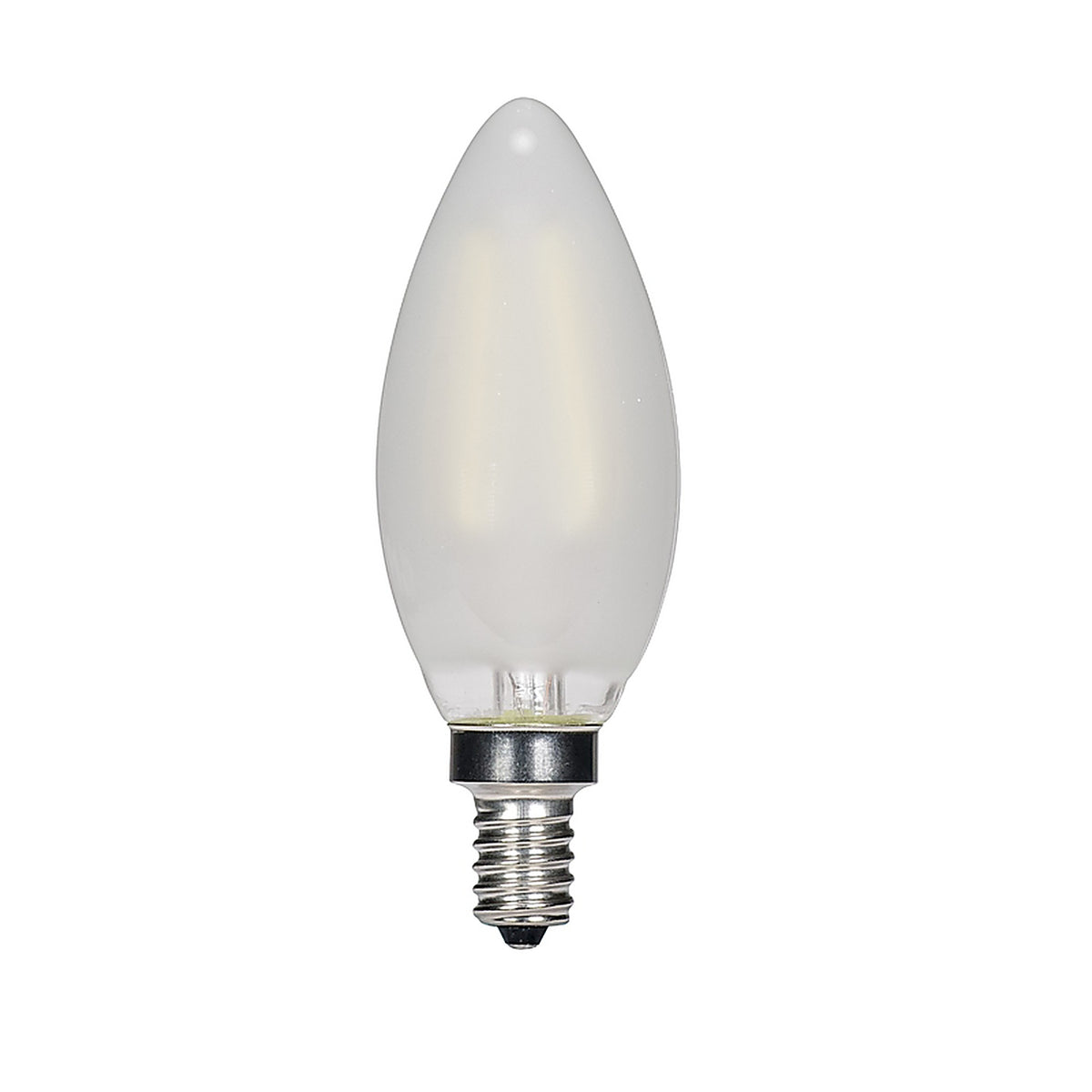 Satco - S21823 - B11 E12 (Candelabra) Filament LED Bulb Warm White 40 Watt Equivalence 2 Pack