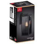 Globe Electric 44314 Vintage 1-Light Matte Black Hurley Wall Sconce
