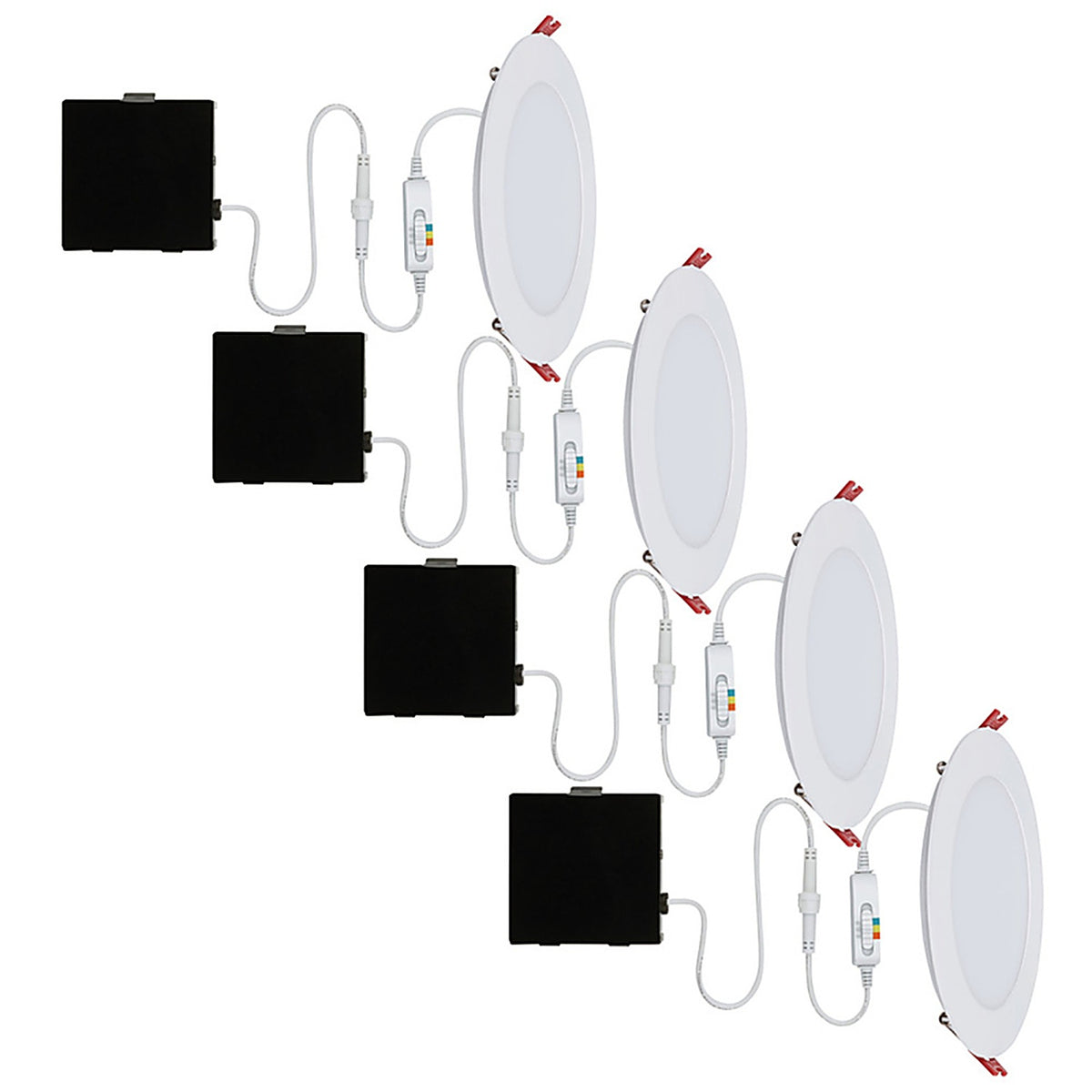 Globe Electric 91494 Ultra Slim Energy Star White 6 in. W Aluminum LED Recessed Lighting Kit 12 watt