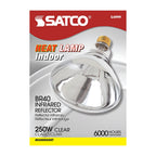 Satco - S4999 - 250 W Br40 Heat Lamp Incandescent Bulb E26 (Medium) Warm White 1 Pack
