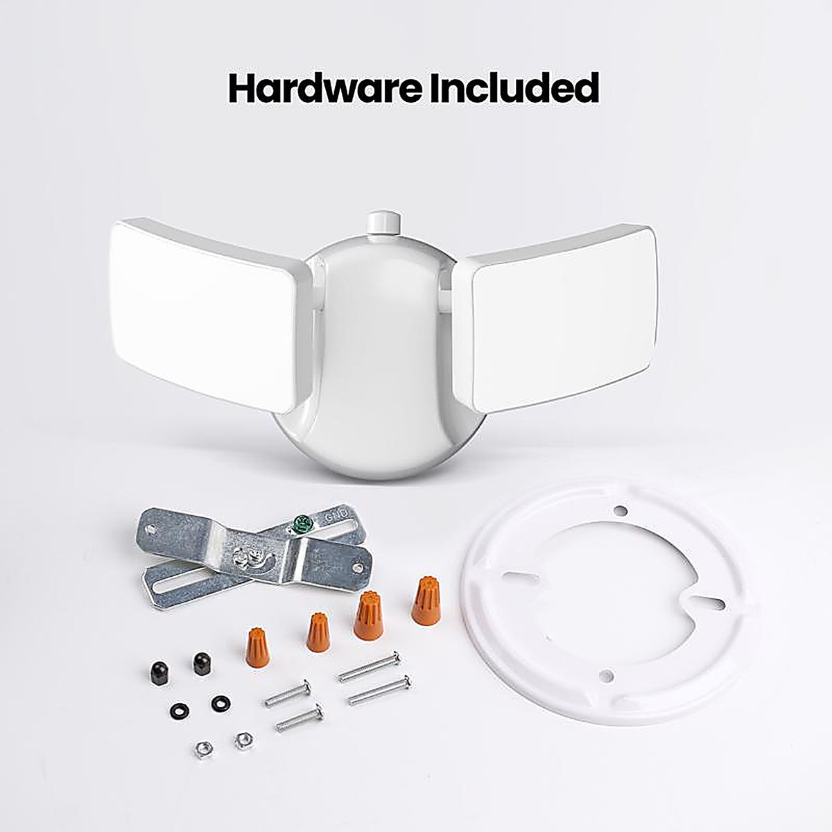 Feit Electric S9DFL/850/DD/WH Dusk to Dawn Hardwired LED White Security Floodlight