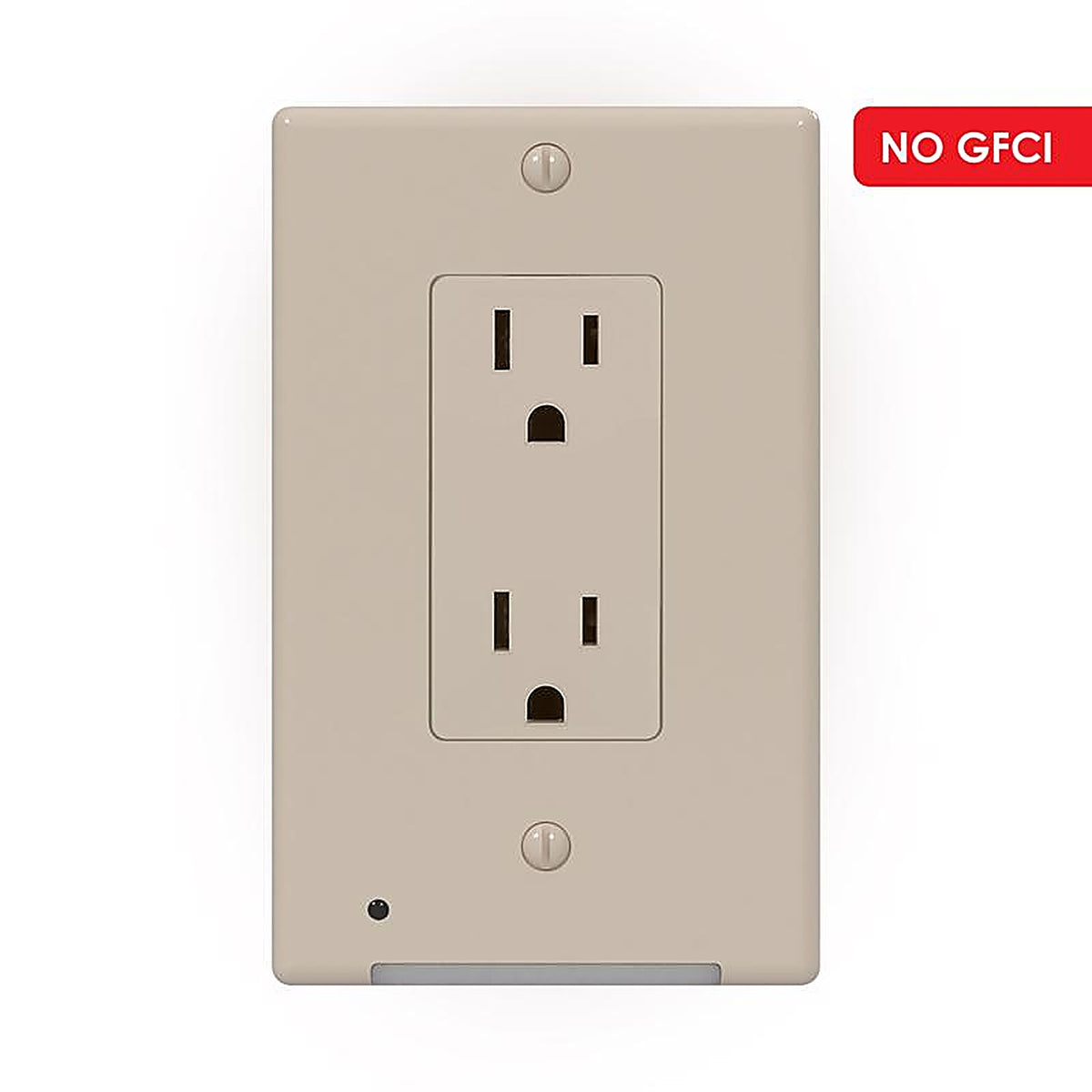 Westek LCR-CDDO-AL LumiCover Almond 1 gang Plastic Rocker Nightlight Wall Plate 1/Pack