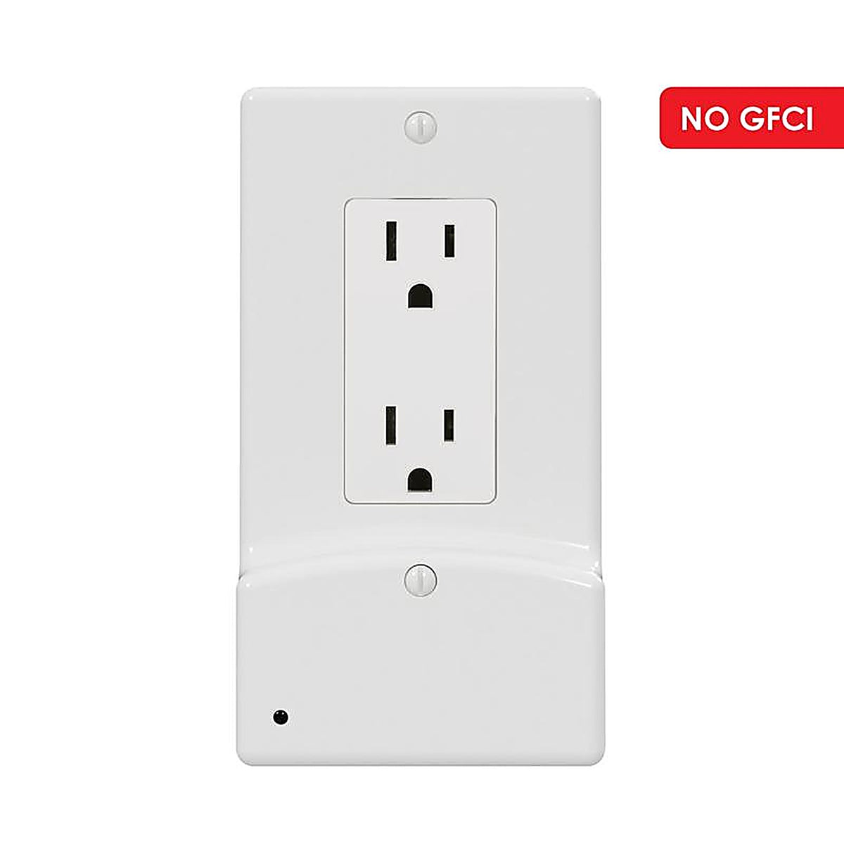 Westek LCR-UDDO-W LumiCover White 1 gang Plastic Rocker USB Nightlight Wall Plate 1/Pack