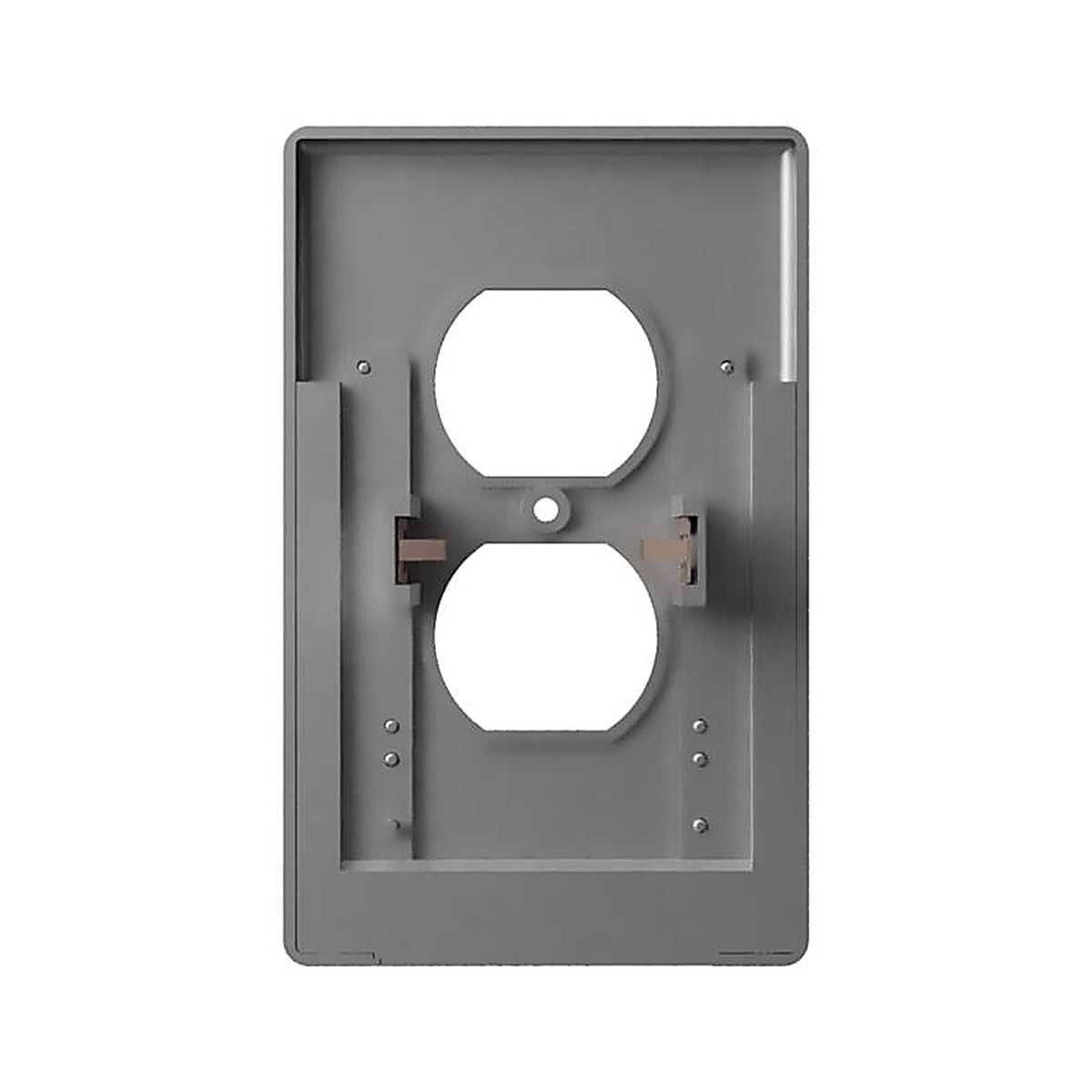 Westek LCR-CCDO-N LumiCover Satin Nickel Gray 1 gang Plastic Duplex Nightlight Wall Plate 1/Pack