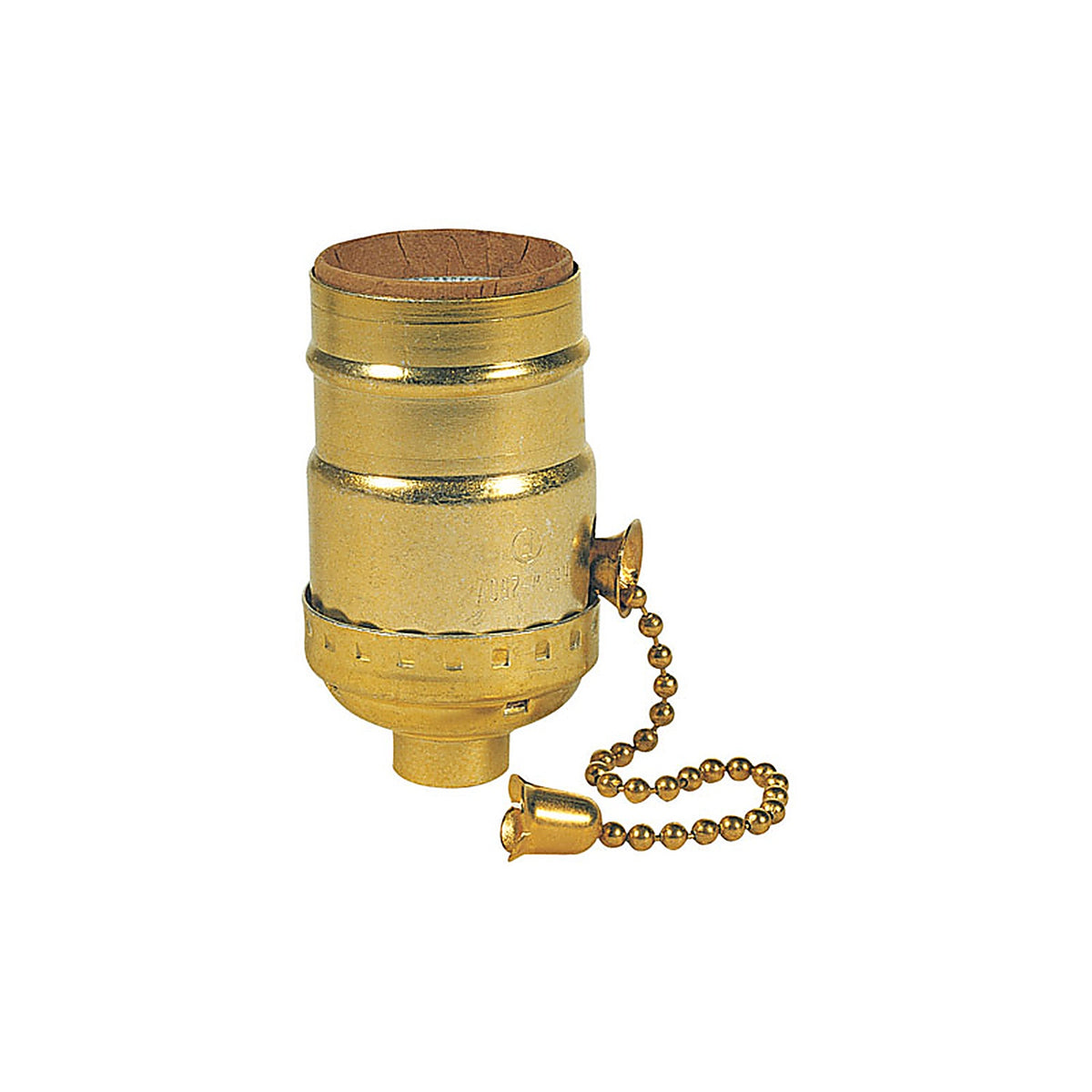 Westinghouse 70431 Brass Medium Base Pull Chain Socket 1/Pack