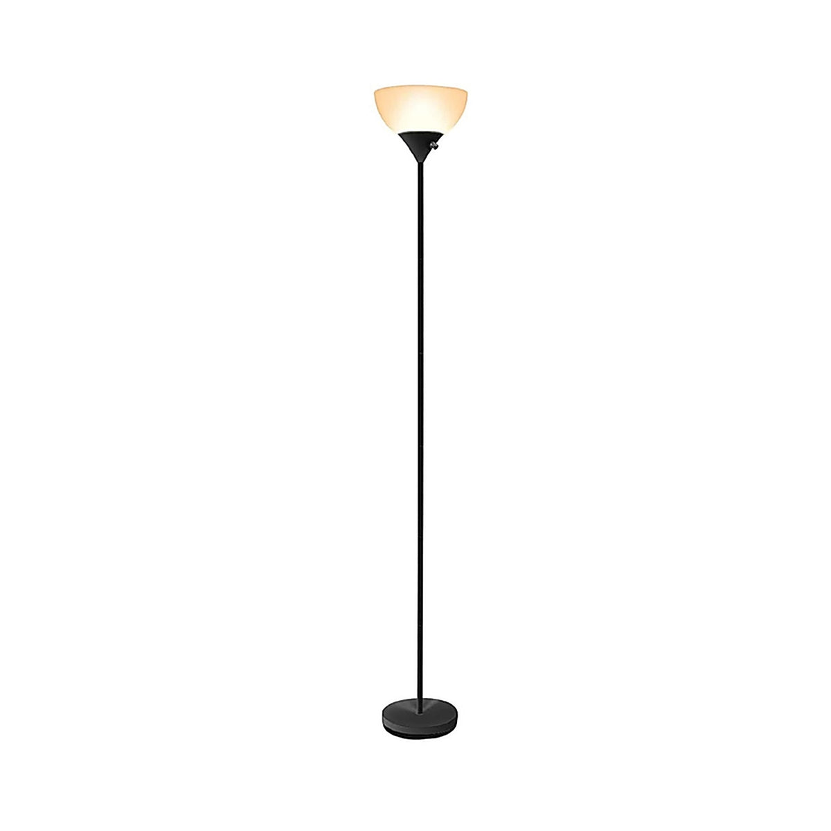 Newhouse Lighting NHFL-CH-BK 71 in. Black Floor Lamp
