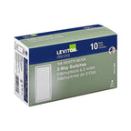 Leviton 05603-0WM Decora 15 amps Three Pole 3-Way Rocker Switch White 10/Pack