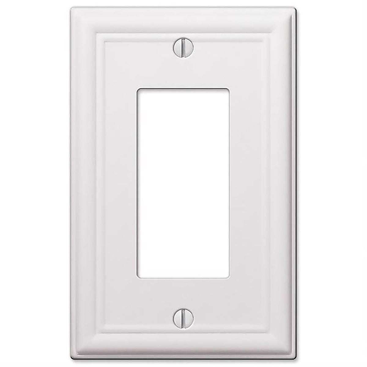 Amerelle 149RW Chelsea White 1 gang Stamped Steel Rocker Wall Plate 1/Pack