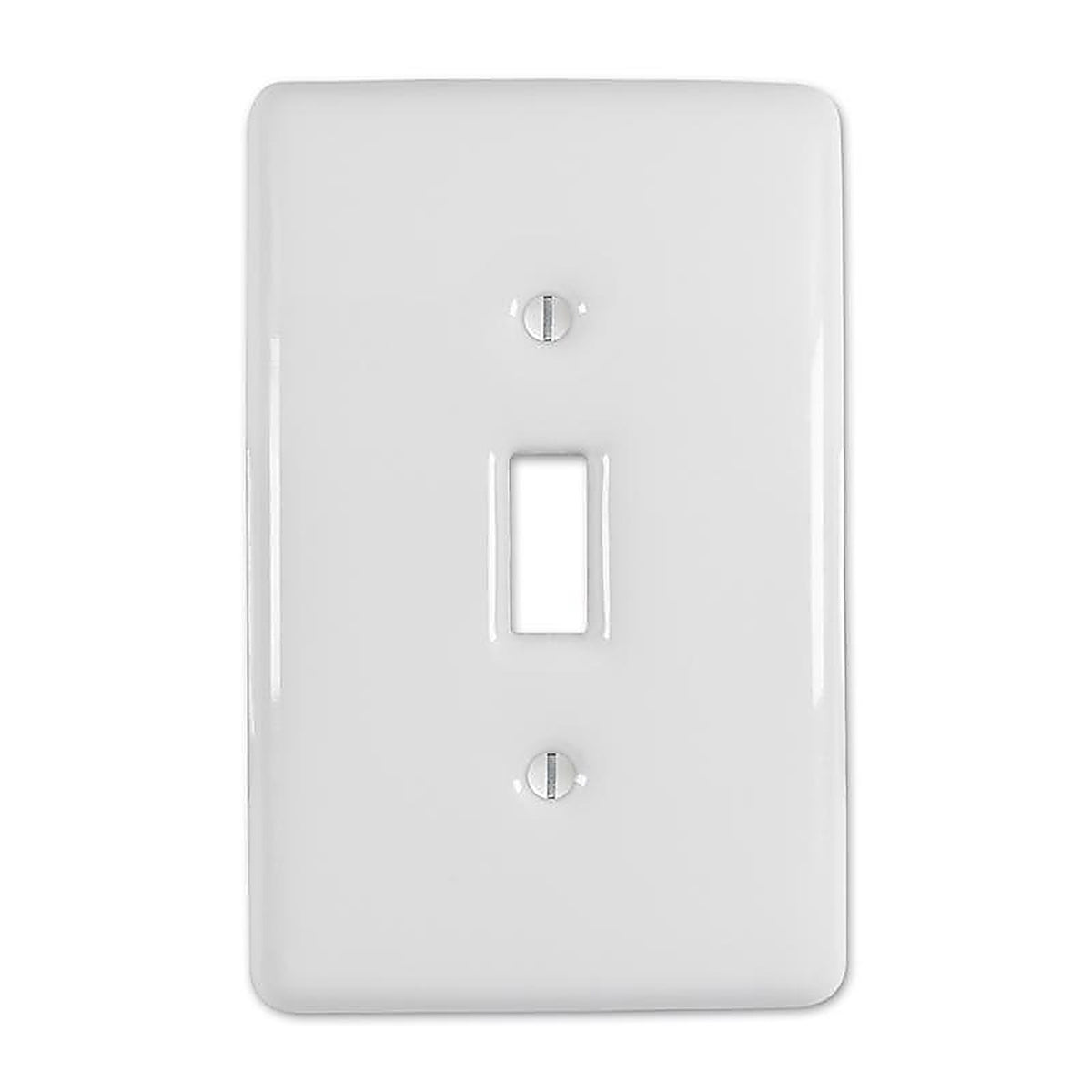 Amerelle 3000TW Metro White 1 gang Stamped Steel Toggle Wall Plate 1 pk