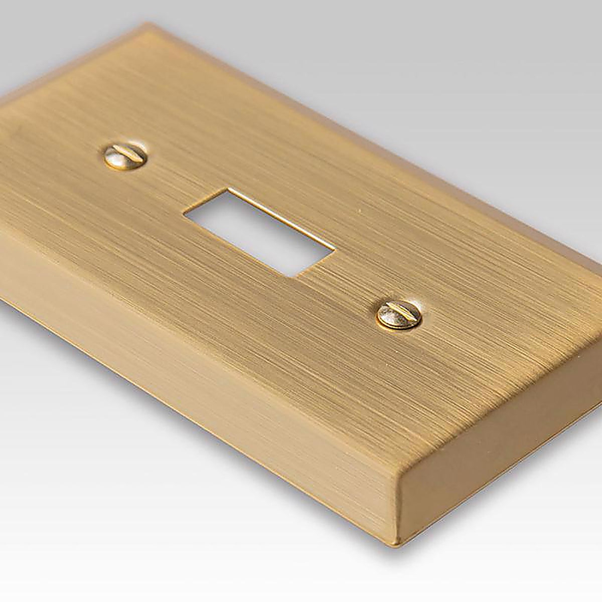 Amerelle 163RSB Century Satin Brass Brass 1 gang Stamped Steel Rocker Wall Plate 1/Pack