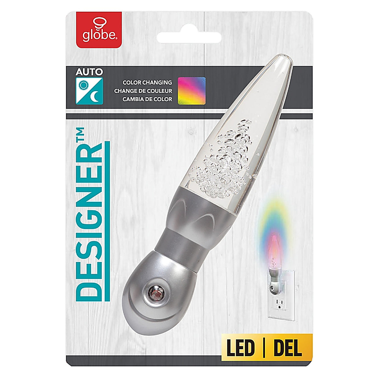 Globe Electric 89546 Designer Automatic Plug-in Lava Lamp LED Night Light