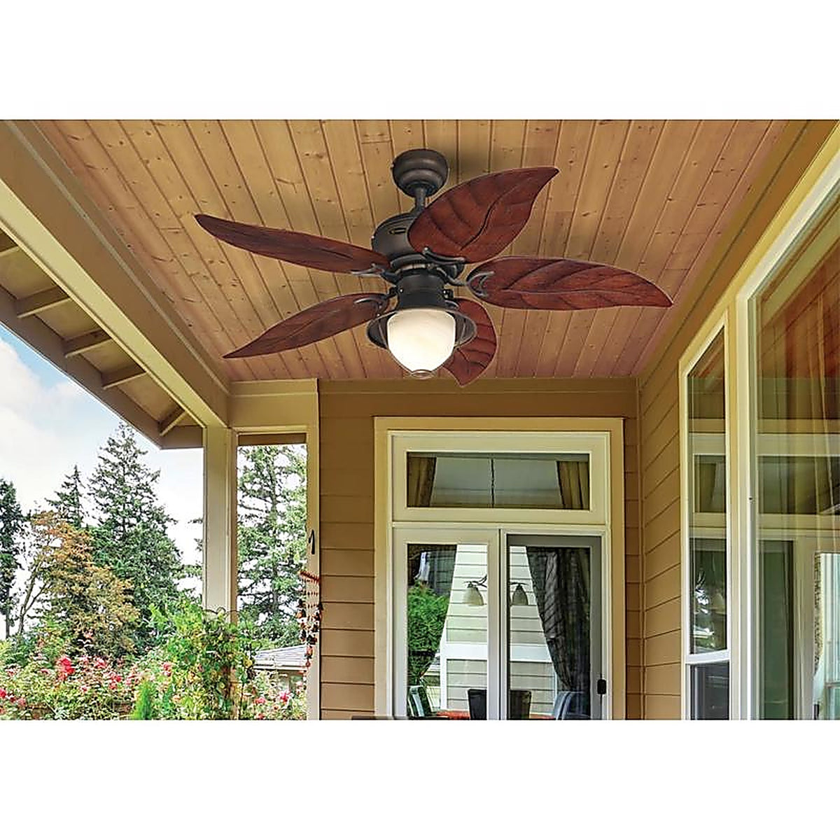 Westinghouse 72362 Oasis 48 in. Oil Rubbed Bronze Brown LED Indoor and Outdoor Ceiling Fan