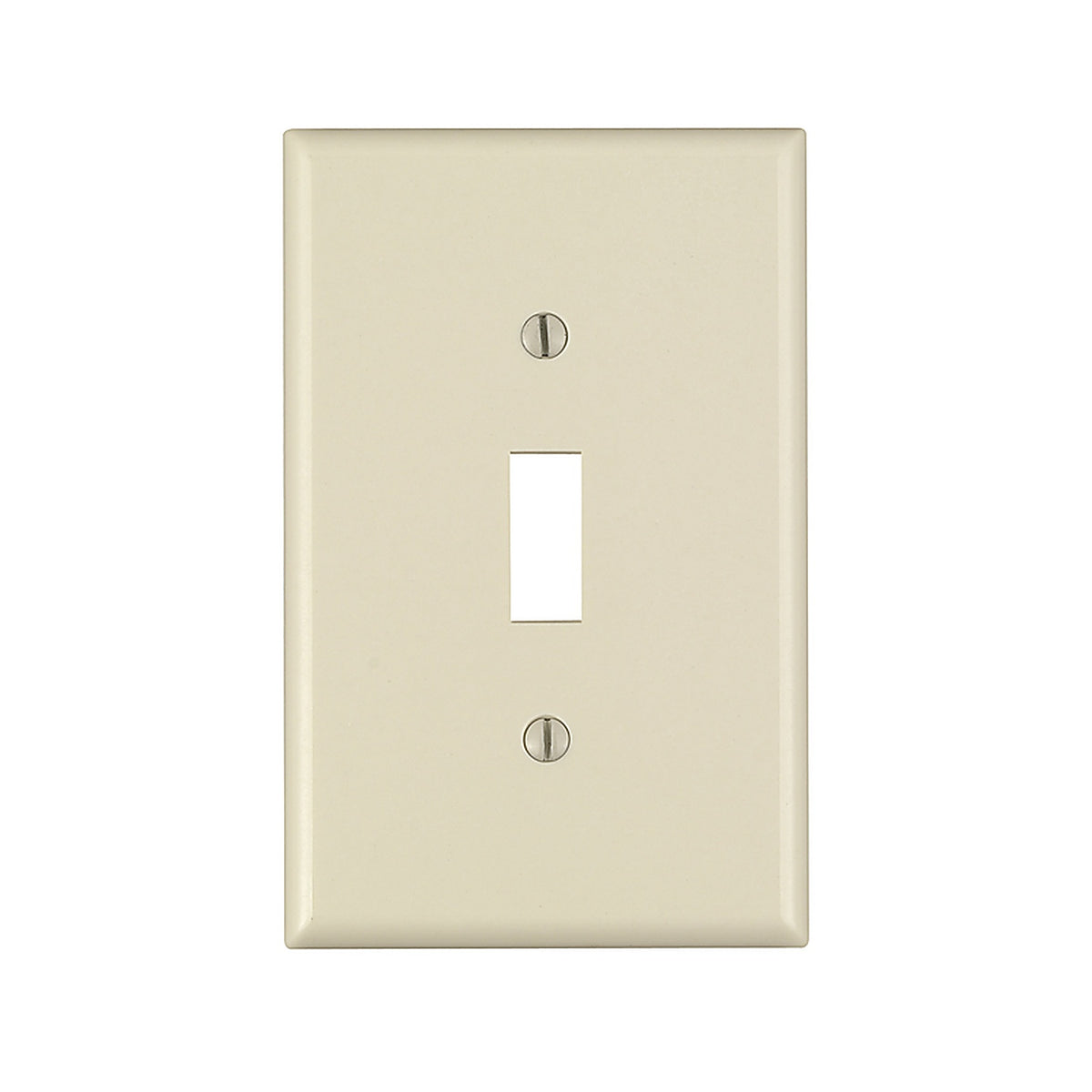 Leviton - 80501-00T - Light Almond 1 Gang Thermoset Plastic Toggle Wall Plate 1 Pack
