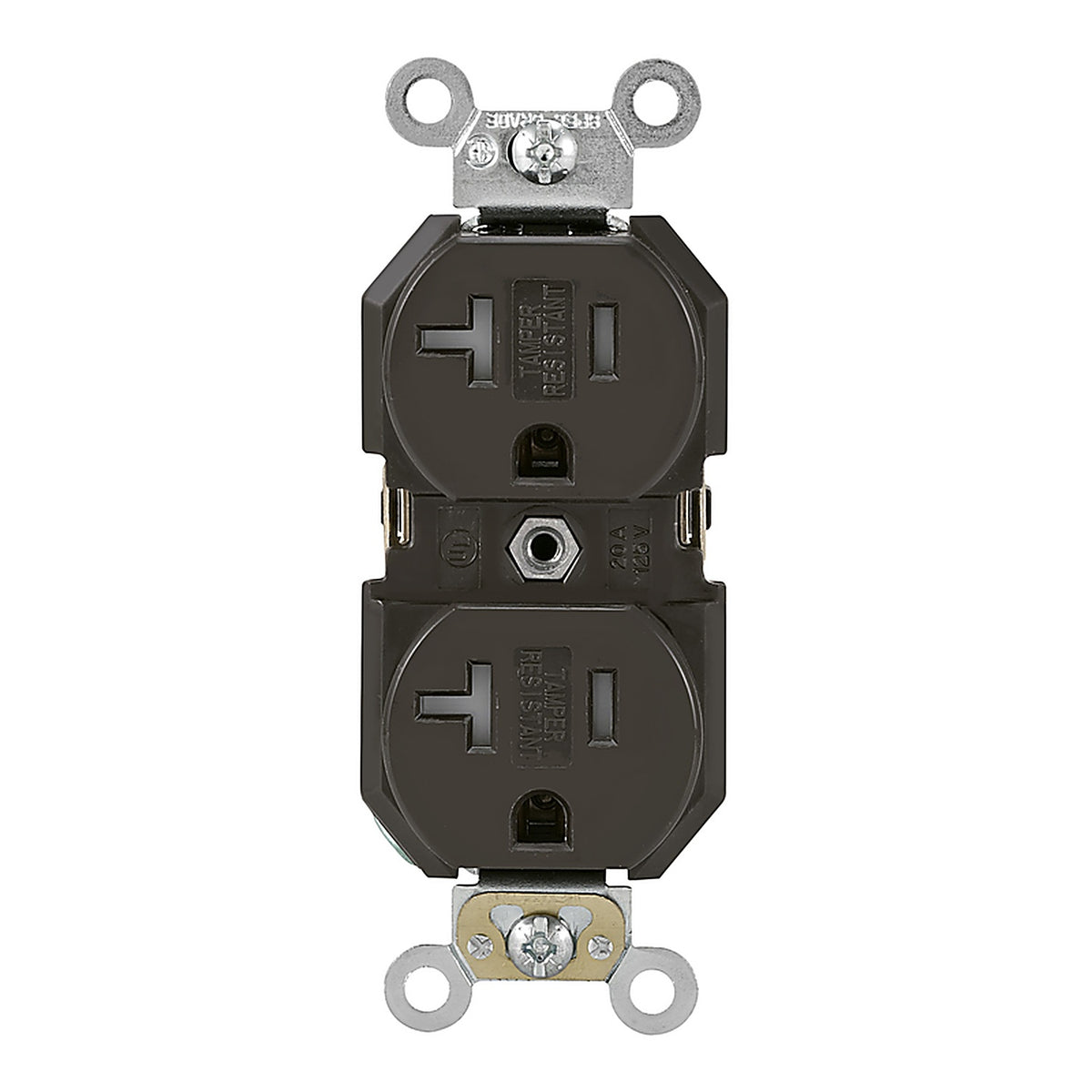 Leviton - TBR20-000 - 20 Amps 125 V Duplex Brown Outlet 5-20R 1 Pack
