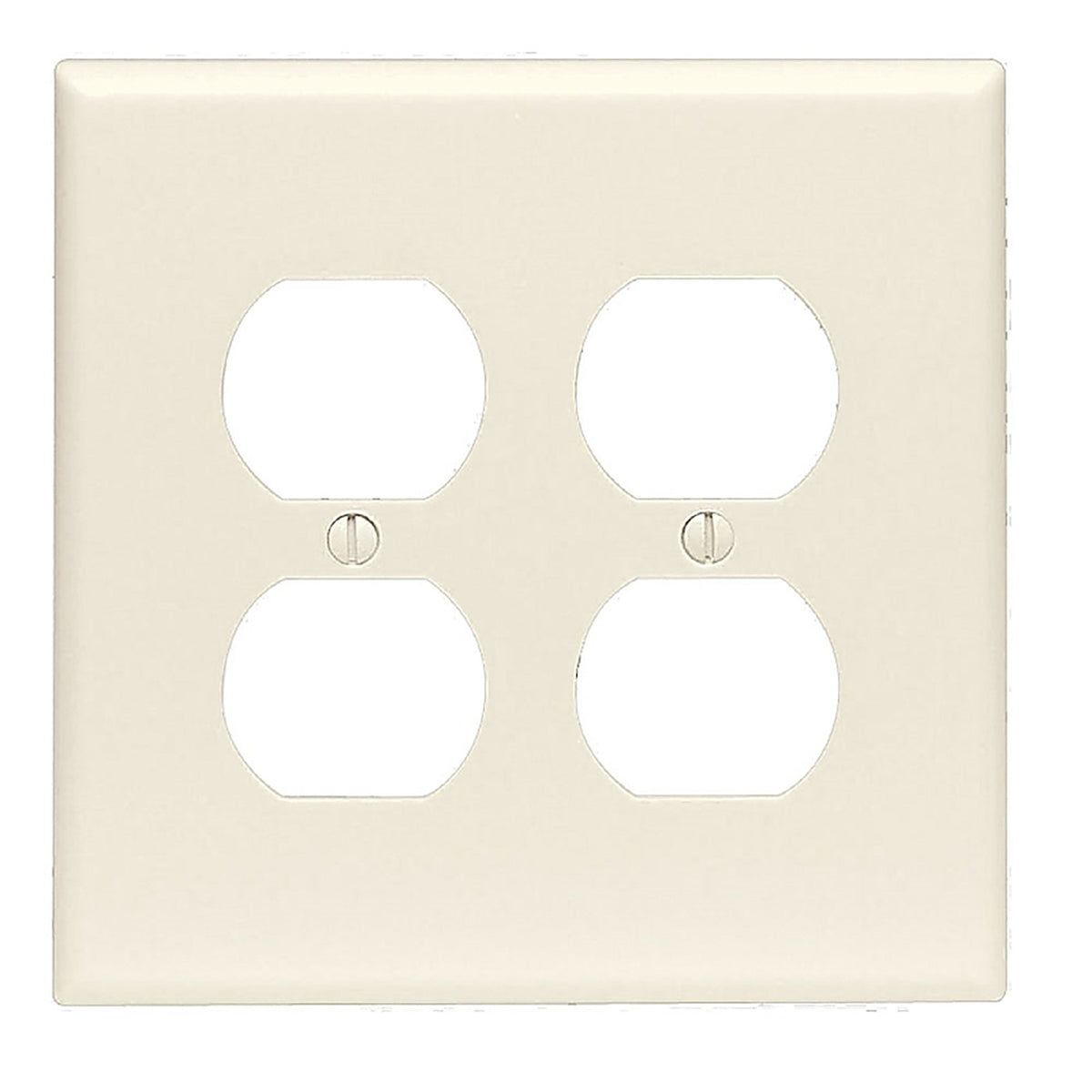 Leviton - 80516-00T - Light Almond 2 Gang Thermoset Plastic Duplex Wall Plate 1 Pack