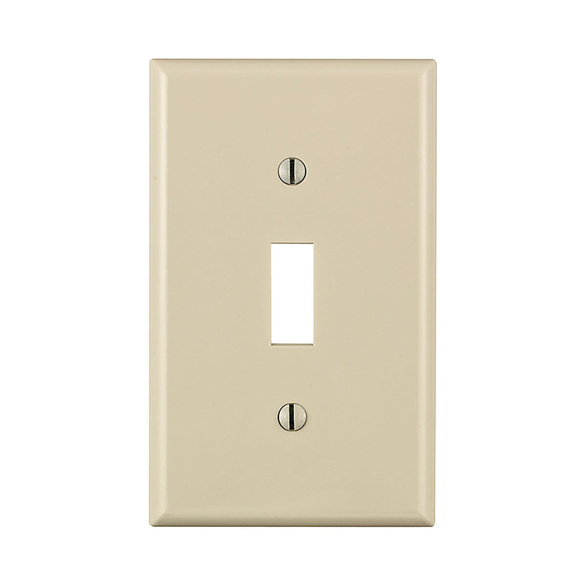 Leviton - 80701-00T - Light Almond 1 Gang Nylon Toggle Wall Plate 1 Pack