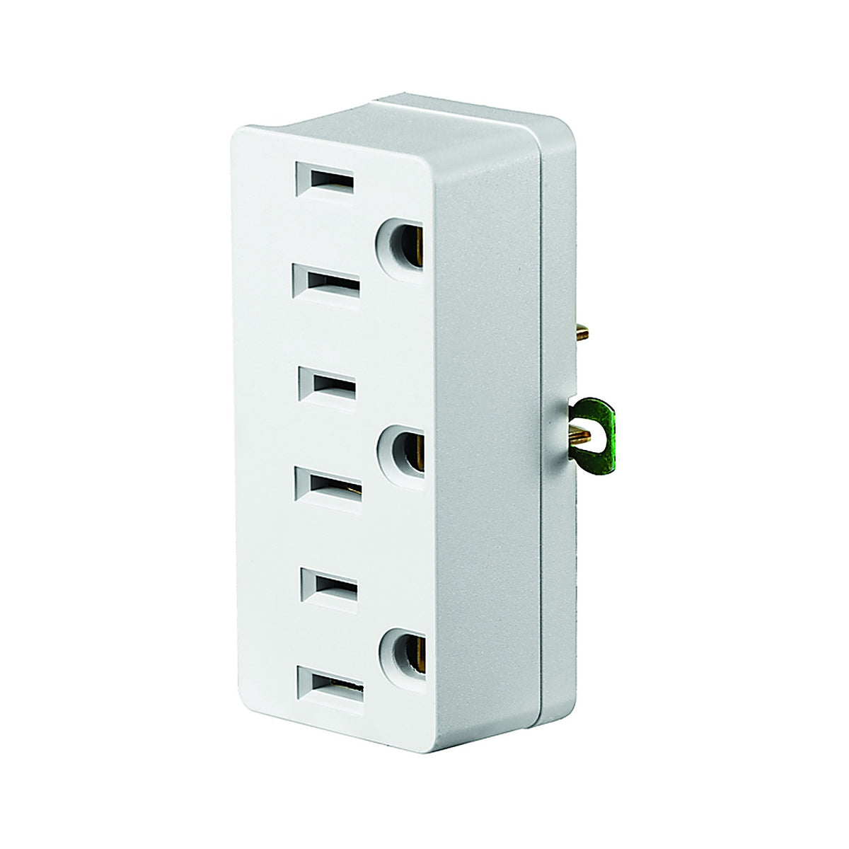Leviton - C22-00698-00W - Polarized 3 Outlets Outlet Adapter 1 Pack