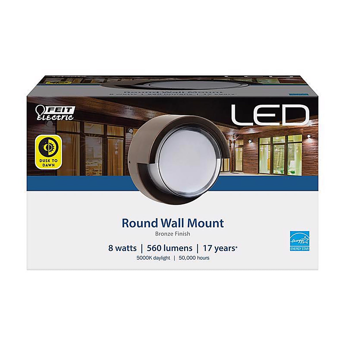Feit Electric S5RWM/850/DDBZ Bronze Dusk to Dawn LED Light Fixture