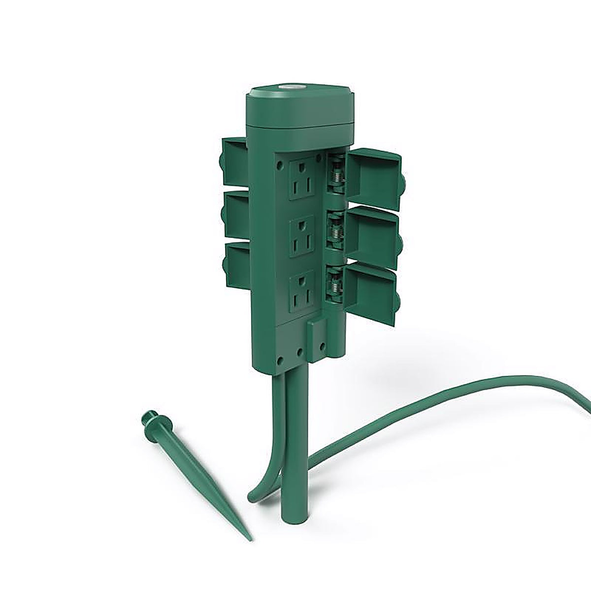 Feit Electric PLUGWIFISTKWP Outdoor 6 ft. L Green Smart Outlet Stake With WiFi