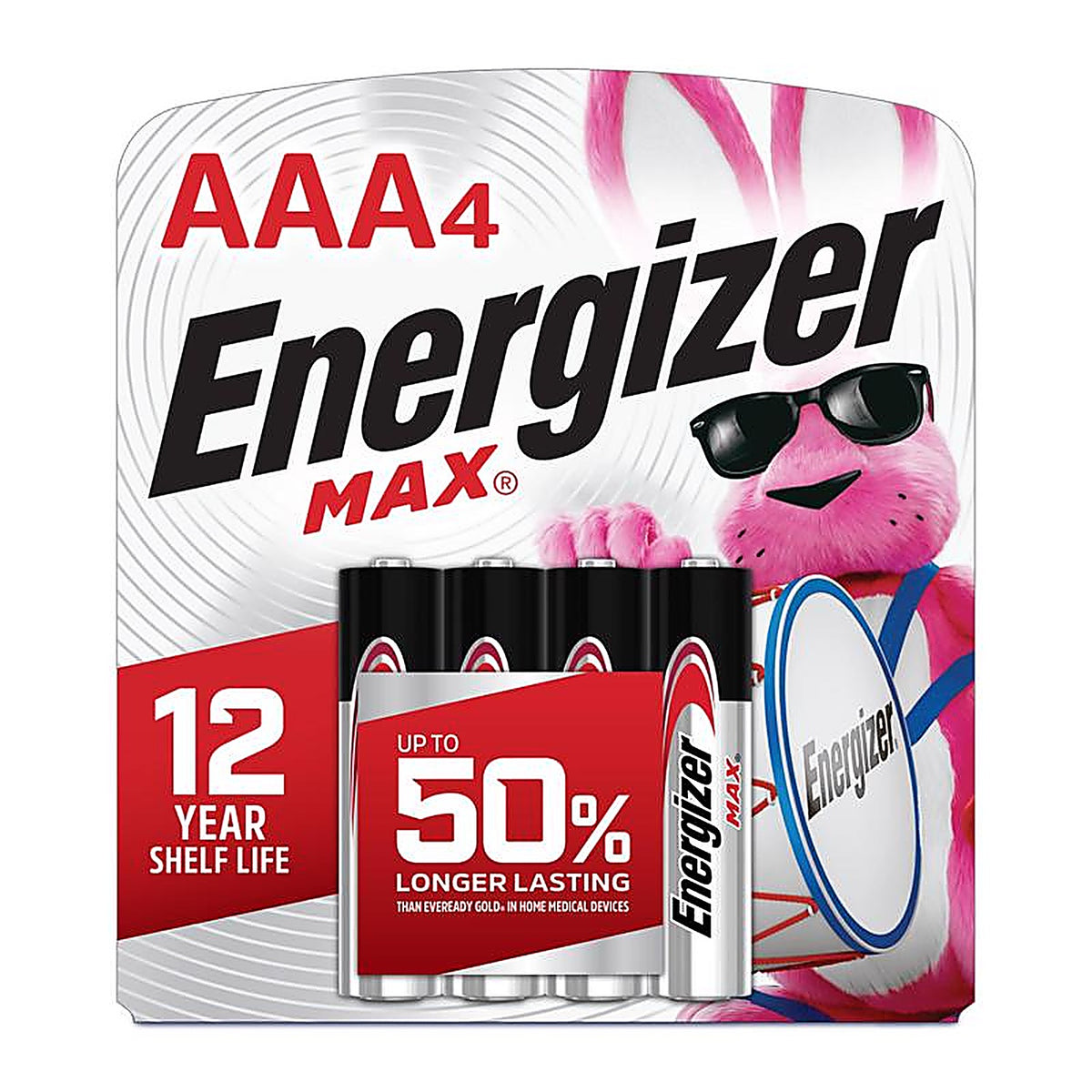 Energizer E92BP-4 Max AAA Alkaline Batteries 4 pk Carded